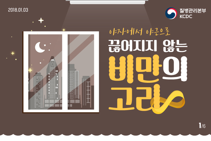 야자에서 야근으로 끊어지지 않는 비만의 고리를 알아보자.